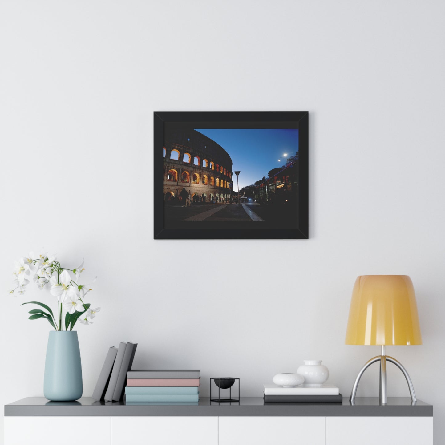 (20x16) Rome Colosseum Framed Poster (ORIGINAL SHOT)