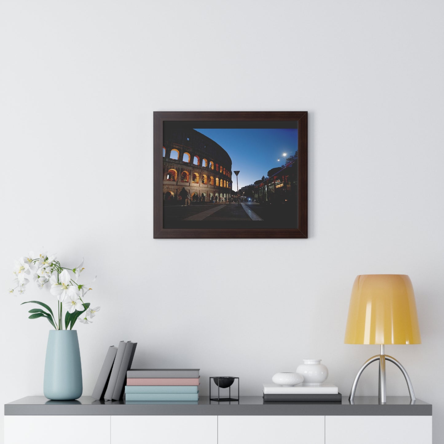 (20x16) Rome Colosseum Framed Poster (ORIGINAL SHOT)