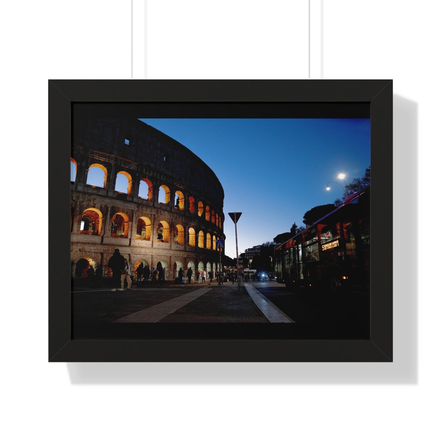 (20x16) Rome Colosseum Framed Poster (ORIGINAL SHOT)