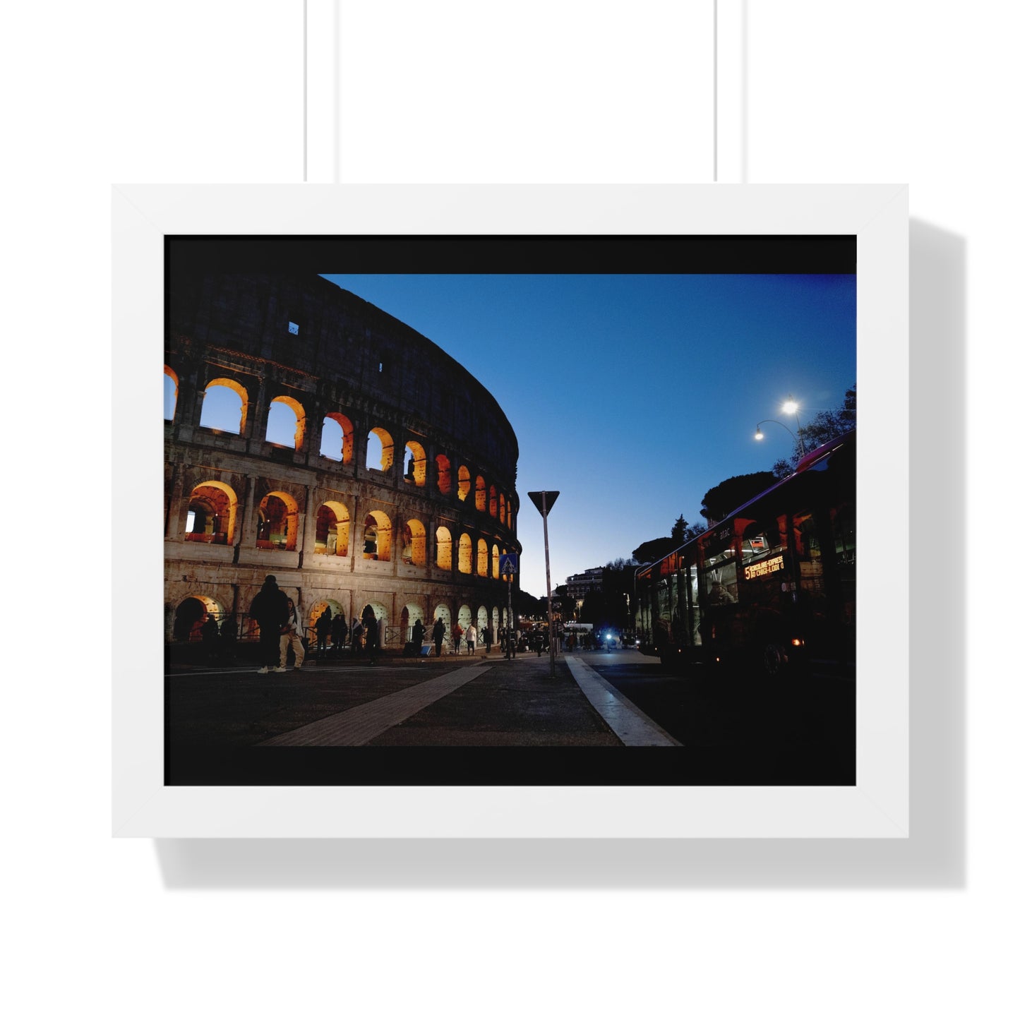 (20x16) Rome Colosseum Framed Poster (ORIGINAL SHOT)